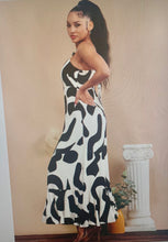 Abstract Print Maxi Dress